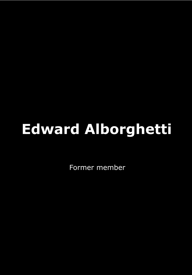 Image of Edward Alborghetti. Click image to read his biography.