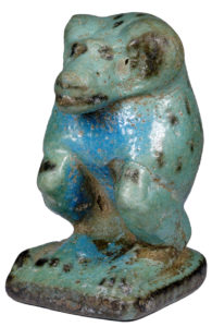 ECM 723 Figurine of Thot as a baboon, provenance unknown. © Eton Myers Collection, Research and Collection Collections, University of Birmingham