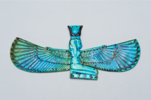 Nut mummy amulet (ECM 1478) from the same mummy as the four sons of Horus amulets. © Eton Myers Collection, Research and Collection Collections, University of Birmingham