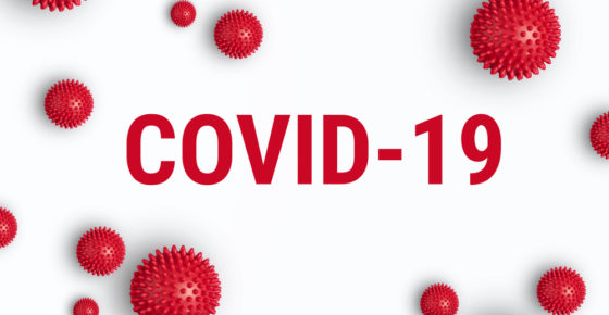 Text which says Covid 19