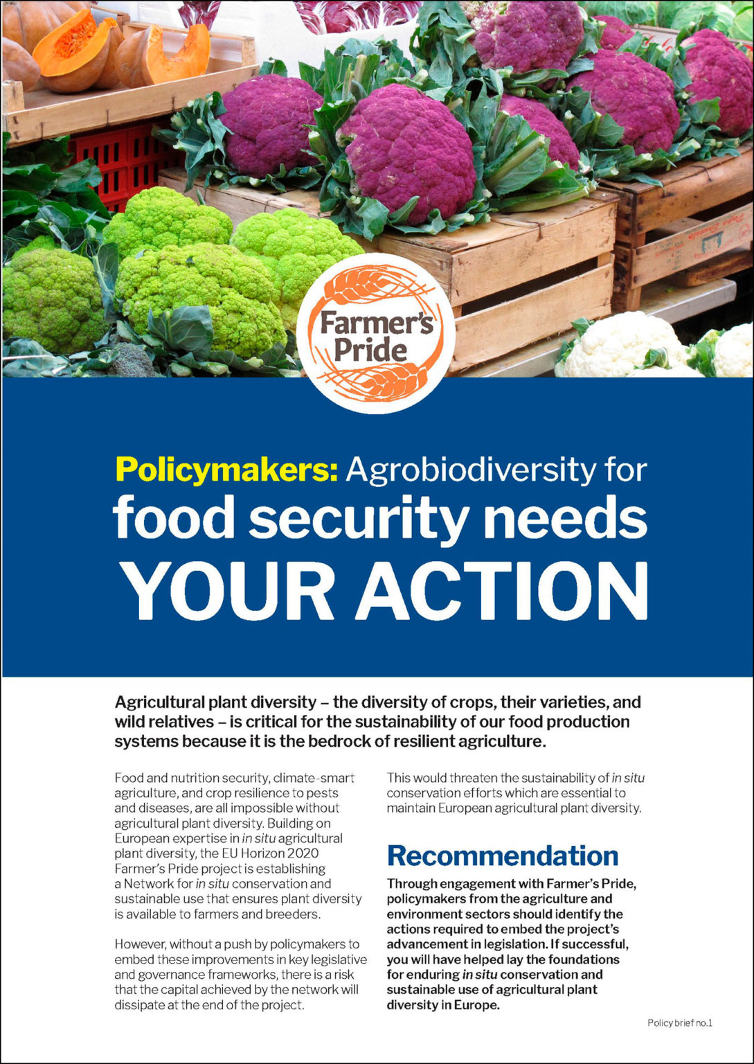 Farmer's Pride Conserving plant diversity for future generations